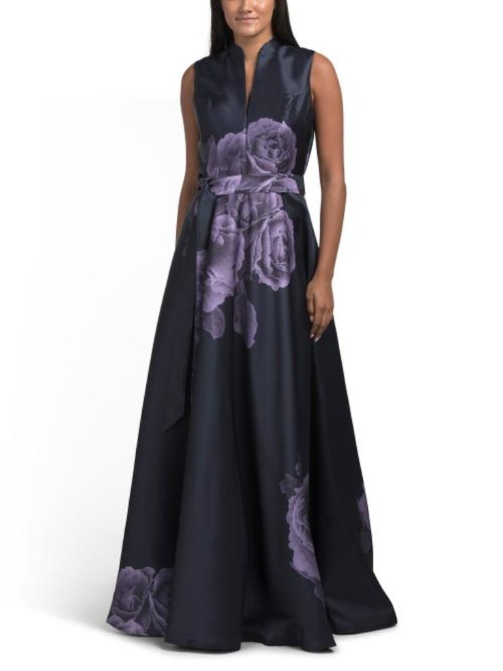 RENE BY RENE RUIZ Floral Mikado Gown